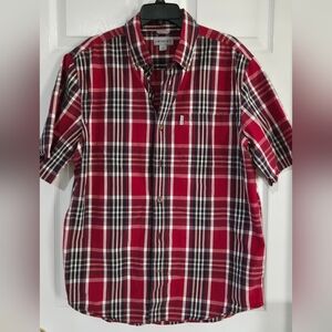 Carhartt Plaid Button Down Relaxed Fit 100% Cotton L